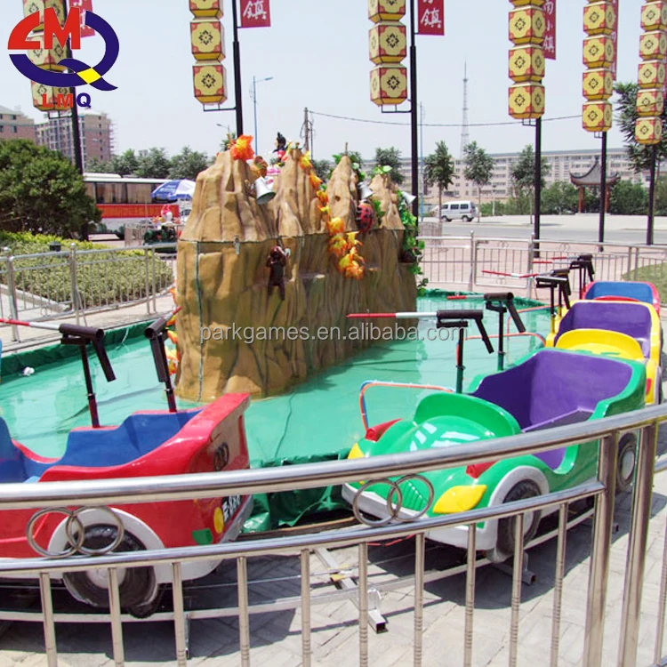 China top quality new product kids games track car watertank amusement track cars water tank car ride