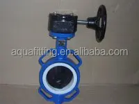 Ductile Cast Iron Lug Type Wafer Butterfly Valve With Flexible Flange End
