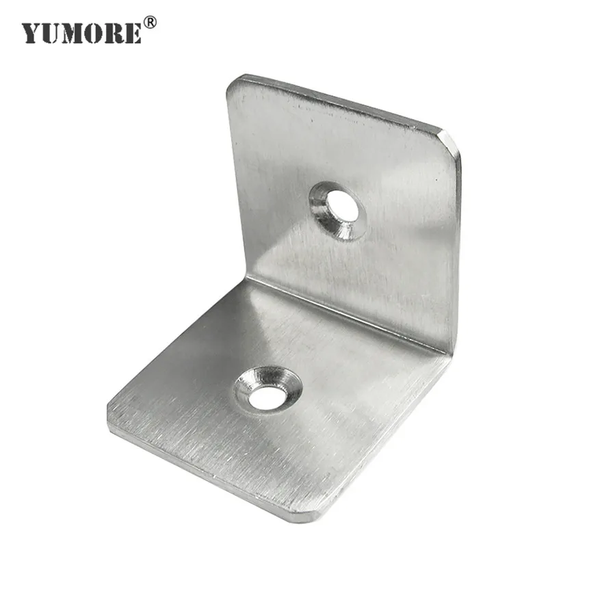Bathroom towel bar mounting cast 90 degree corner brackets metal pole clamp kitchen cabinet hanging sign bracket