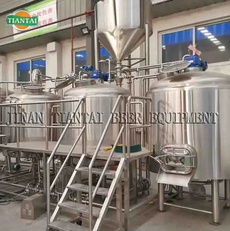 Tiantai 20 HL customized steam four vessel micro brewery brewing equipment nz