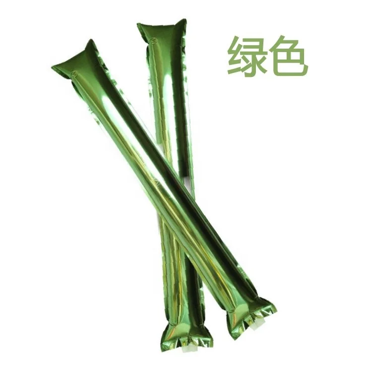 
Promotional custom cheering pom poms PE material inflatable cheering stick 