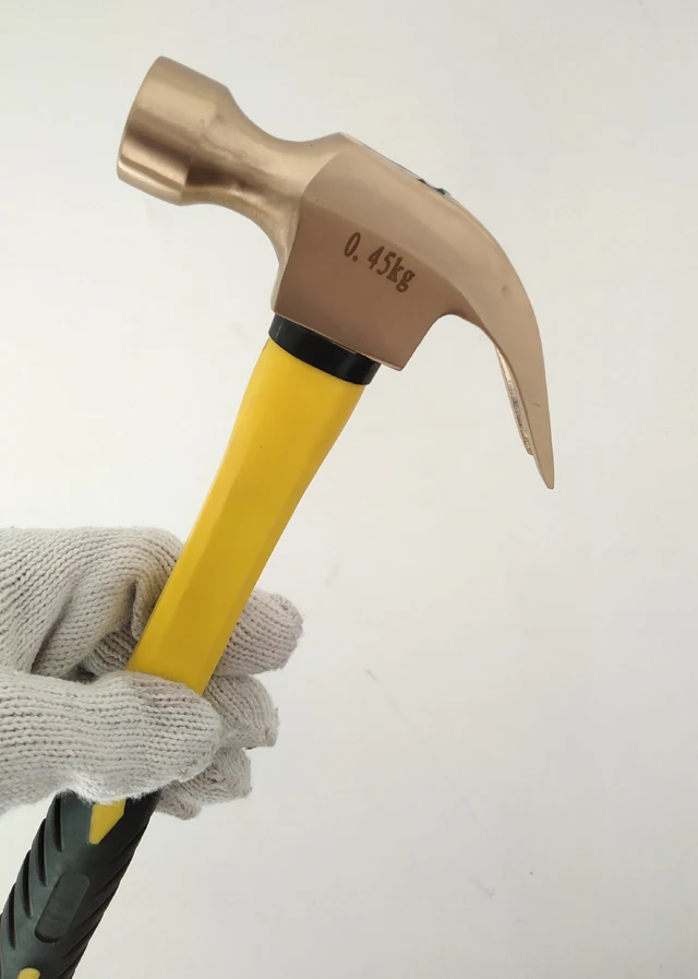 China manufacturer Non sparking bronze brass claw hammer