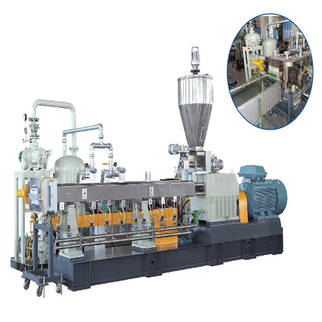 PET bottles flakes scraps granulating pelleting line pet plastic granulating