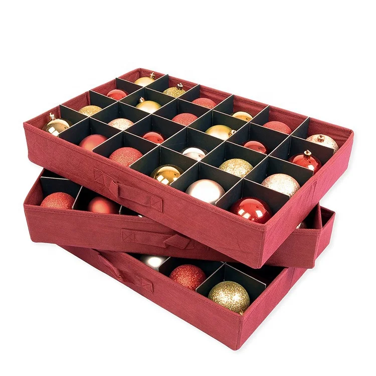 Ornament Bauble Storage Boxes Christmas Tree Decorations Storage Box