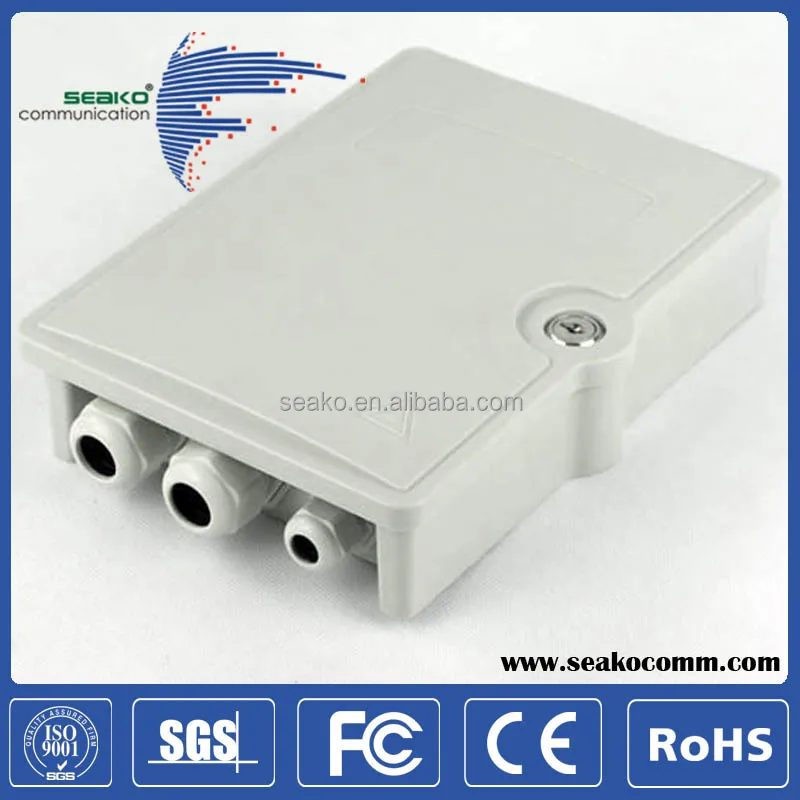 Indoor, Outdoor Fiber Demarcation Closure FTTH compact Terminal Box, SC/LC 8/24 cores