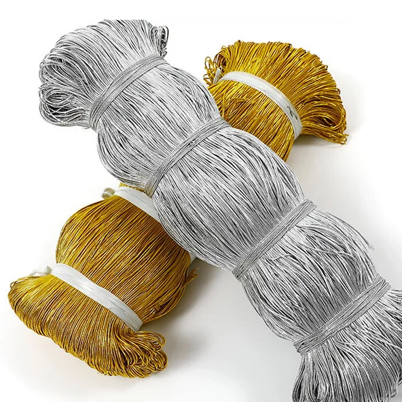 1mm-10mm gold and silver color elastic rope