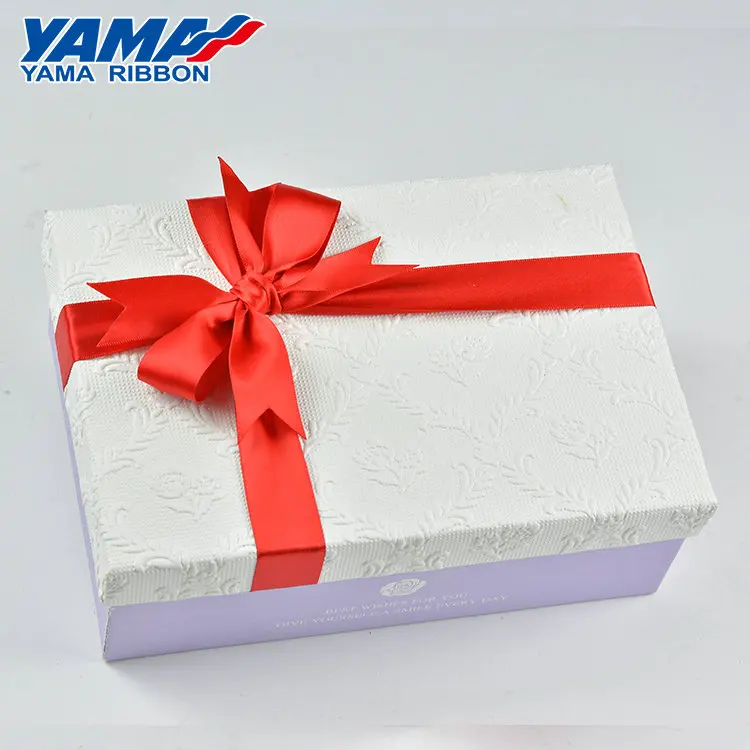 Фабрика Yama, OEM, изготовленная на заказ предварительно завязанная/сделанная атласная корсажная упаковка, подарочная лента с бантом