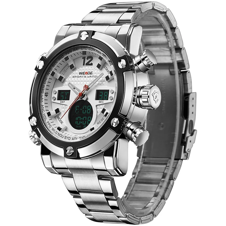 
Weide men watches, branded luxury quartz watch sr626sw, china factory custom japan movt watch stainless steel back 