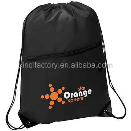 
210D heavy duty earphone polyester drawstring bag 