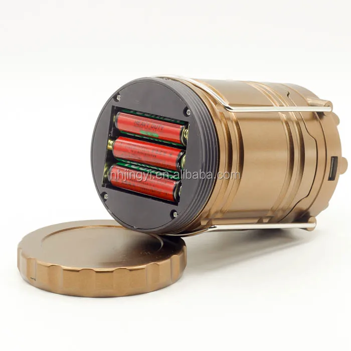 Solar water resistant 6 LED camping charging rechargeable emergency phone charge lantern