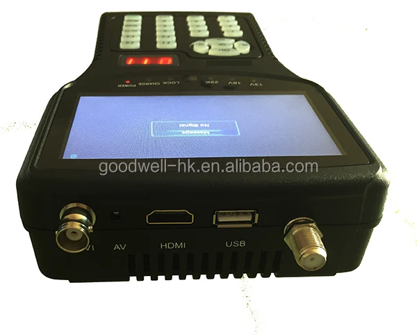 Прямая поставка с фабрики, Ручной цифровой спутниковый HD-видоискатель 4,3 дюйма, поддержка DVB-S/S2, тест на сигнал MPEG-2/4