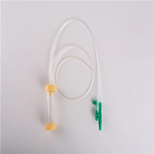 China Medical sterile suction catheter mucus extractor with 25ml 80ml volume