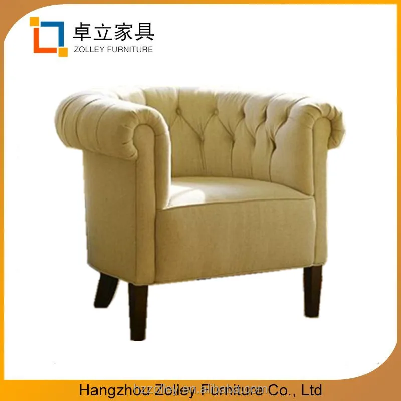 Hot sale solid wood single seat soft sofa chair furniture