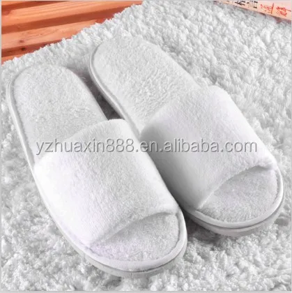 
hot sale comfortable disposable cotton terry hotel slippers 