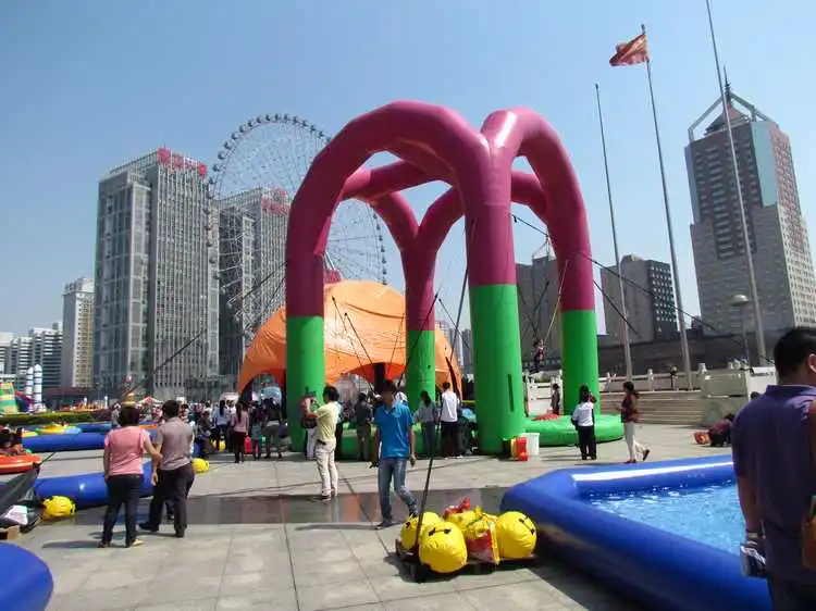 
PVC tarpaulin theme park bungee jumping equipment for sale 