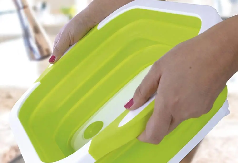 Multipurpose Washing Bowl Collapsible Dish Tub with Plug
