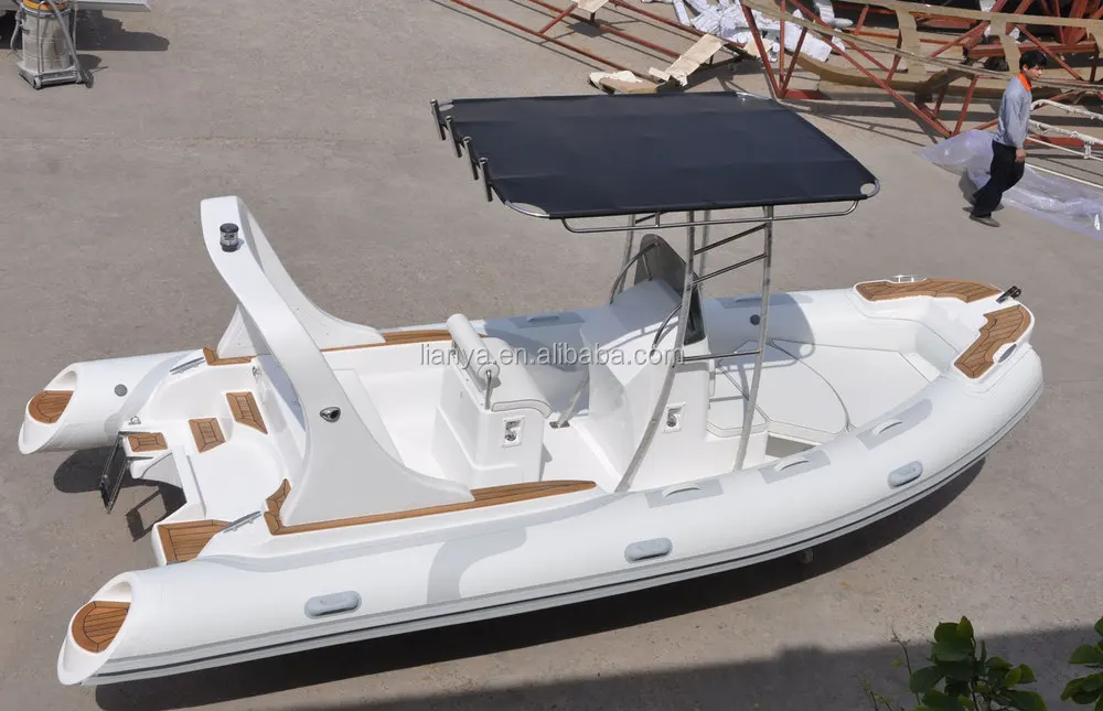Liya 580 luxury inflatable Hypalon rib boats with outboard motor