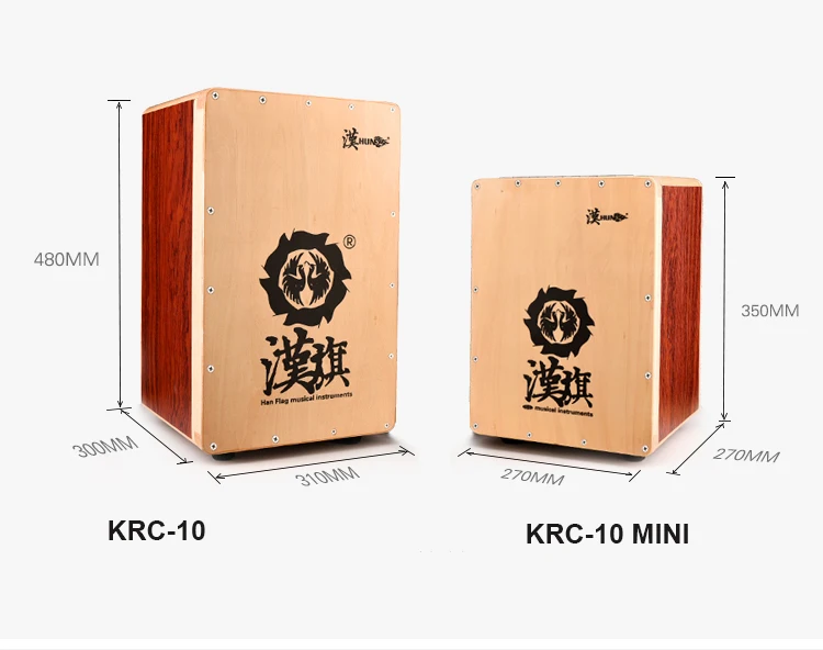 Music Percussion Instrument Wood Cajon drum Box Foldable