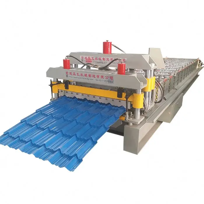 
Galvanized Glaze Steel Tile Roof Sheet Roll Forming Machine 