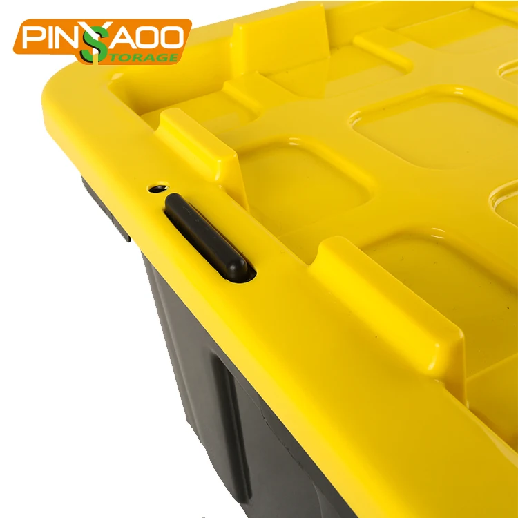 Wholesale Stackable Various Color Black 100L Plastic Waterproof Tool Box Large