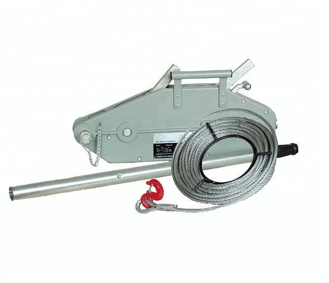 1 year Warranty Aluminium alloy Manual wire rope pulling hoist