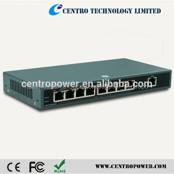 новый продукт 9 rj-45 со 8 потребления portsethernet переключатель коммутатор с поддержкой poe адаптер питания
