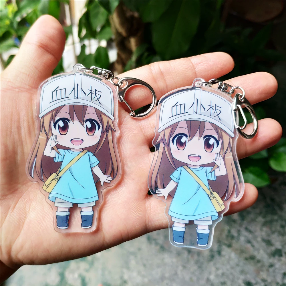 Бесплатный образец CMYK офсетная печать пользовательский аниме акриловый брелок