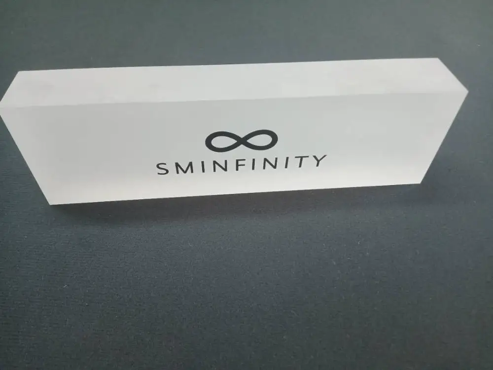 Customize Logo Acrylic POP Frosted Logo Block