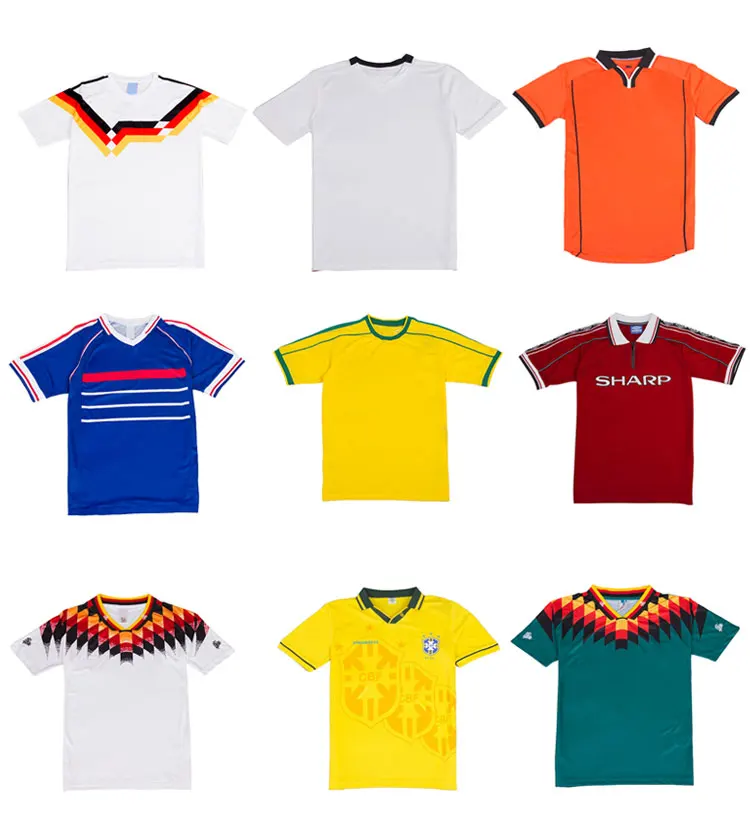 
China factory manufacturer Custom red Soccer Wear thai quality soccer jersey 