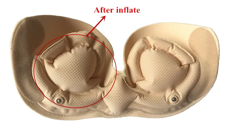 Tot sales Party Invisible air women pad bra With Inflatable Air Pump Cups Bra