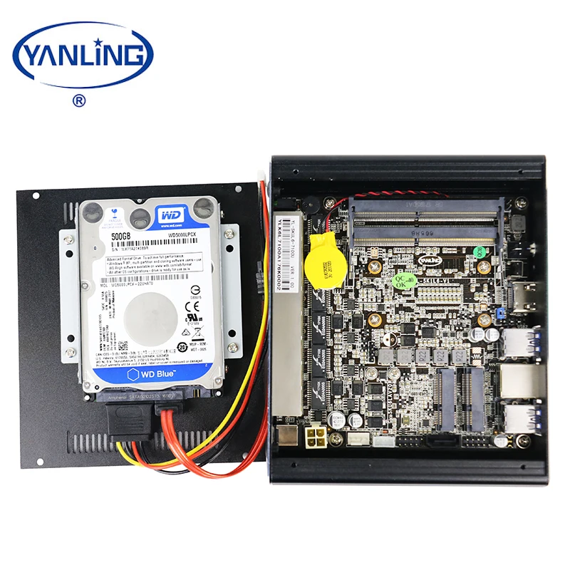 fanless computer ultra low power Intel I3 7100U firewall mini pc