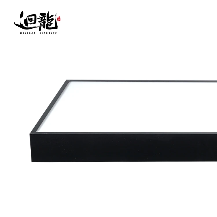 High quality super bright square narrow sky emergency surface mount homogeneous indirect flat lumen sheet led panel light