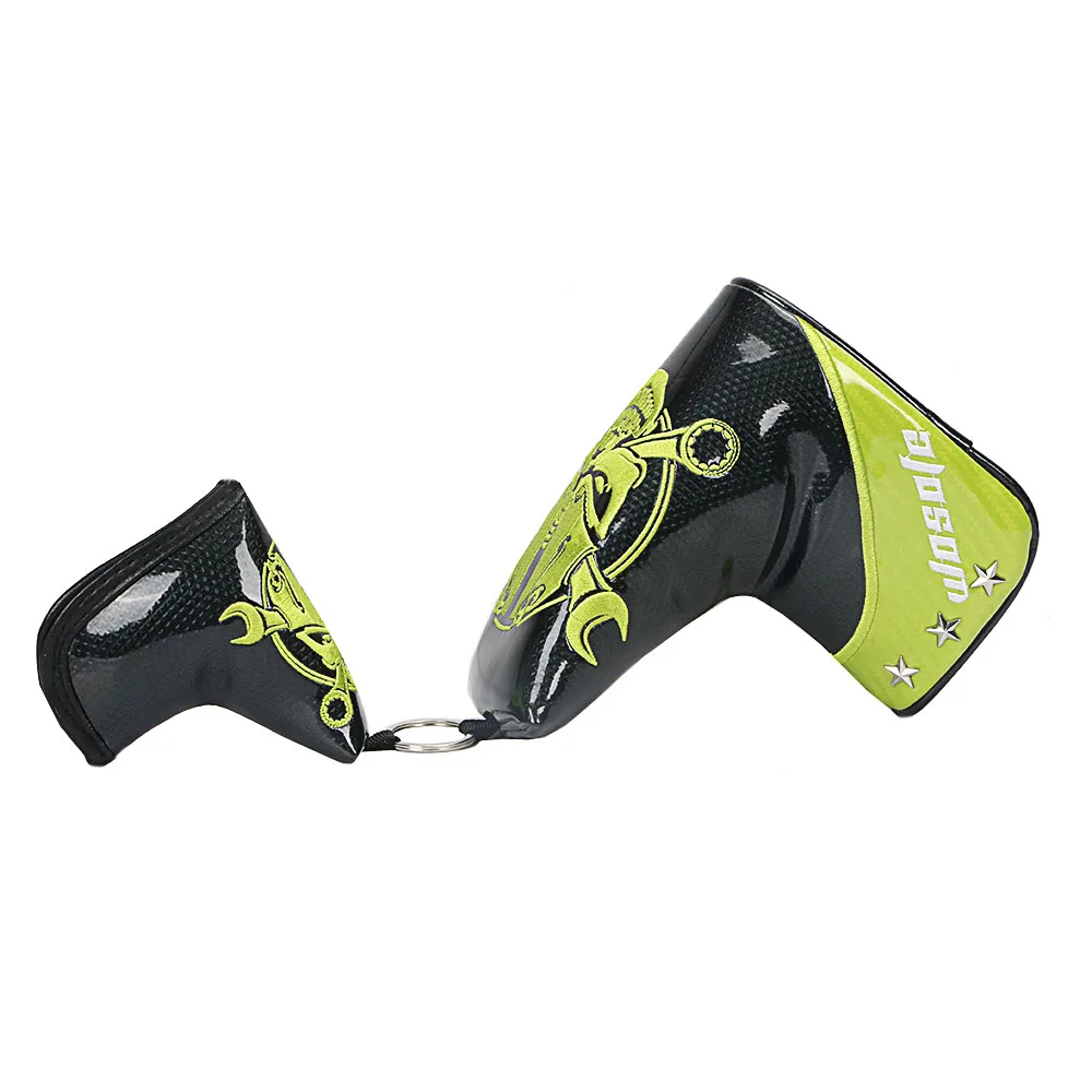 NEW PU Leather Protect Headcover Head Cover Golf Blade Cover Golf Accessories Golf Putter Cover Custom Logo Bright PU 0.15kg
