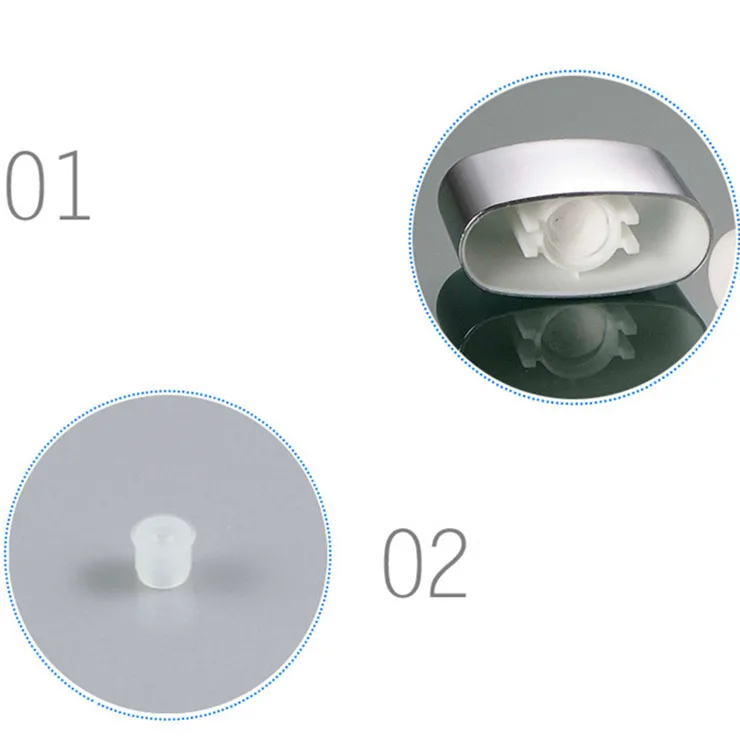 50ML 100ML EMPTY COSMETIC PLASTIC TUBE PACKAGING FOR CLEANSING CREAM FILLING WITH SILVER CAP