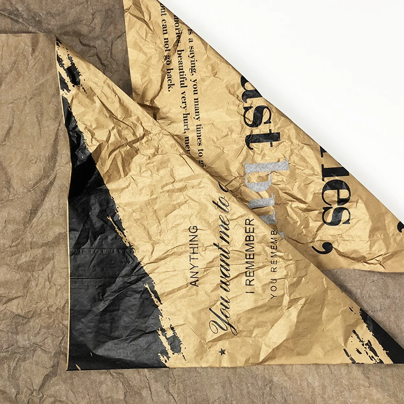 
Stylish gold paper snow pear paper packaging paper for florist bouquet packaging 