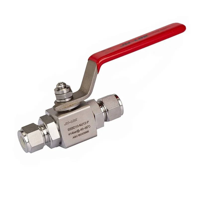 High pressure Ball Valves for gas with Nitrogen testing