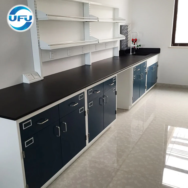 Laboratory Furniture Manufacturer Steel Side Work Station Desk