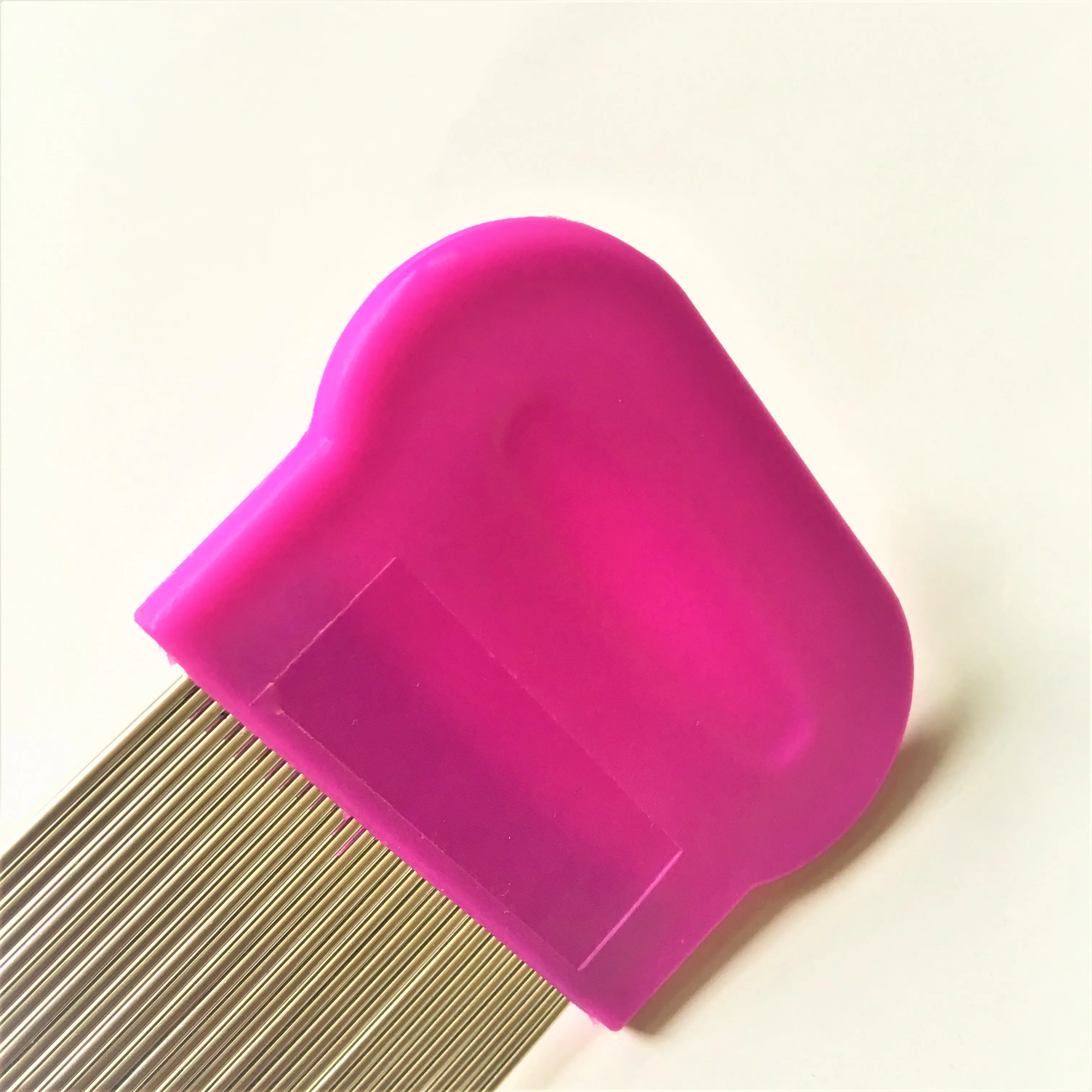 Grooved Pins Nit Free Terminator Lice Comb Professional Stainless Steel Louse and Nit Comb for Head Lice Treatment