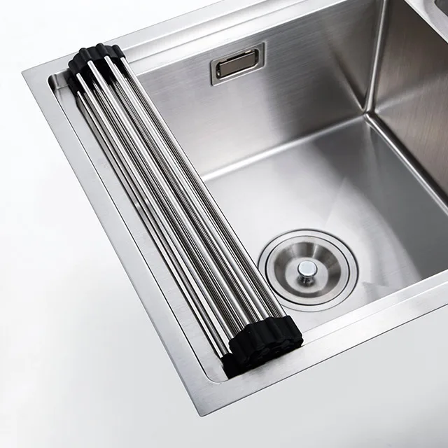 Radius corner Satin double bowl China stainless kitchen sink