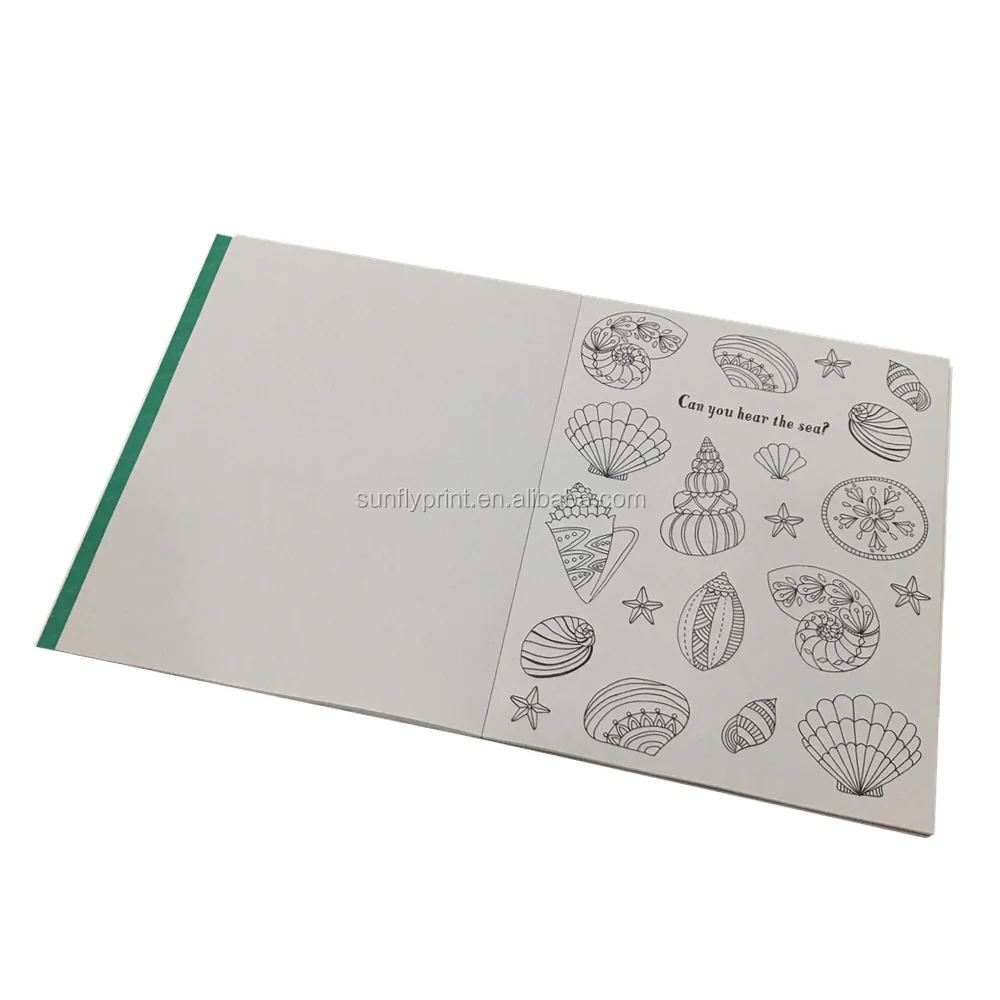 Custom Colouring Book With Stickers Kids Story Colourful Children Book With Removable Sticker Books for adults