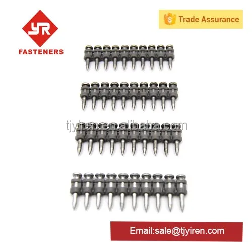 sales promotion 22mm 32mm nails for gas gun with Colored washer