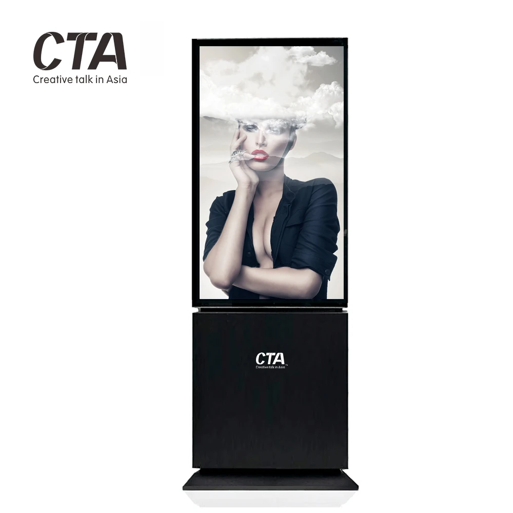 High quality floor stand double-sided advertising screen machine lcd led digital signage for advertisement
