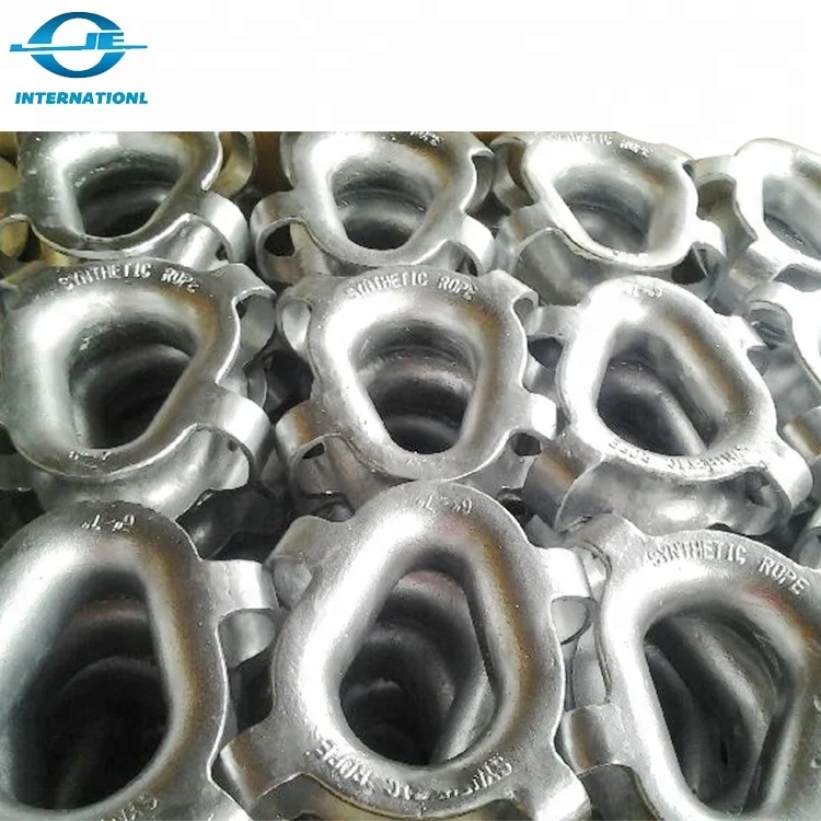 
Hot Dip Galvanized Semi Enclosed Synthetic Rope Thimble for Wire Rope Cable 