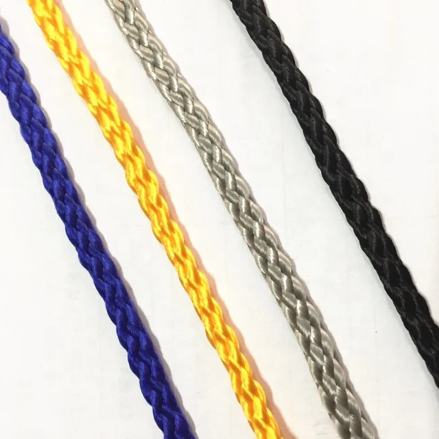 Hot sale 4mm  nylon braided rope color nylon rope for sale