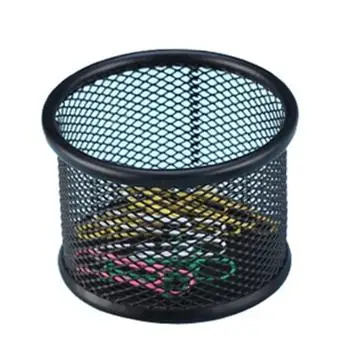 fancy decorative small metal mesh paper clip holder