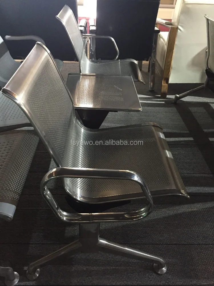 factory price 3 seater with table executive waiting room chair rowing bench airport seats (YA-80)