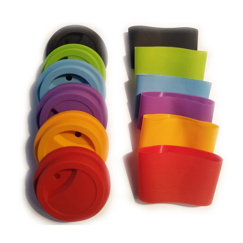 eco-friendly silicone black coffee sleeve cup sleeve wholesale