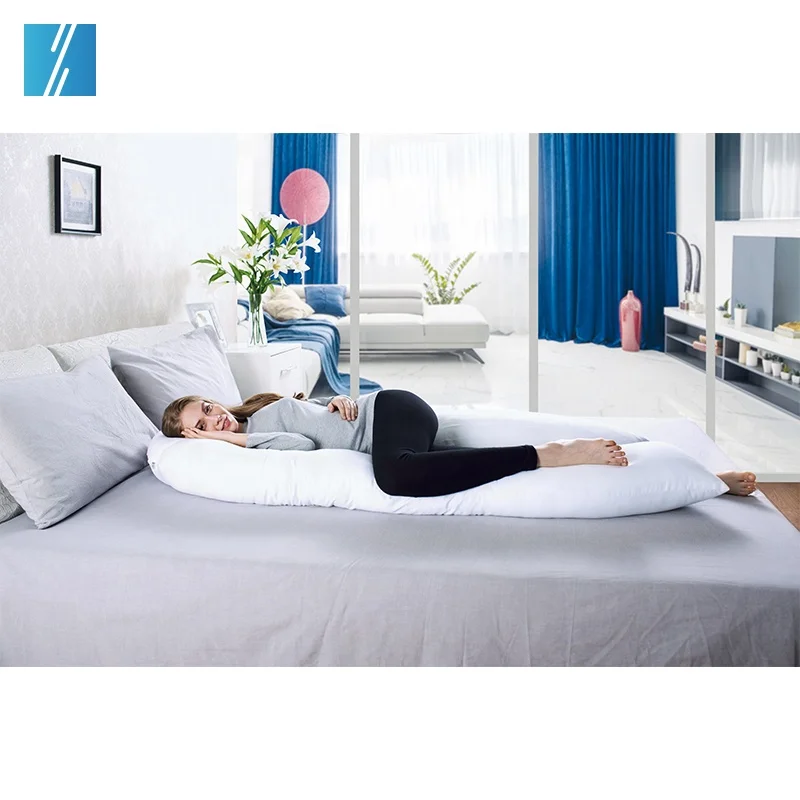 
Maternity Comfortable Chiropractic Side Sleeper Full Body Pillow Pregnancy 
