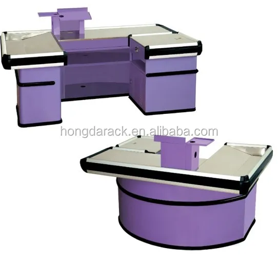 New Cash Register Counter Desk Latest Style Shopping Mall Can Be Assembled Supermarket Cashier
