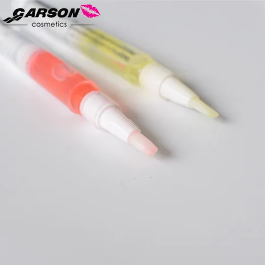 
Garson OEM private logo Fruit Flower Flavor Cuticle Revitalizer Oil nail nutrition oil pen with soft brush 
